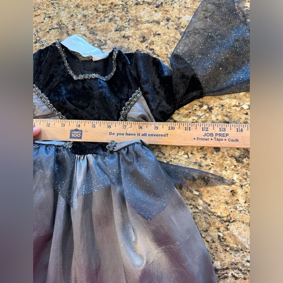 Girls black & gray girls witch costume dress size 2-3T - Picture 4 of 5